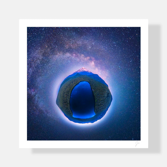 Lil' Planets 8x8" (Small) / Print Only Lost Lake Starry Night (2022) - Signed Archival Print