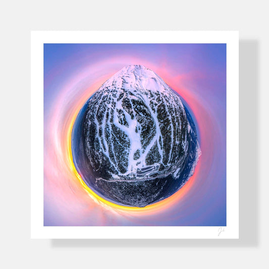 Lil' Planets 8x8" (Small) / Print Only Mt. Bachelor (2023) - Signed Archival Print