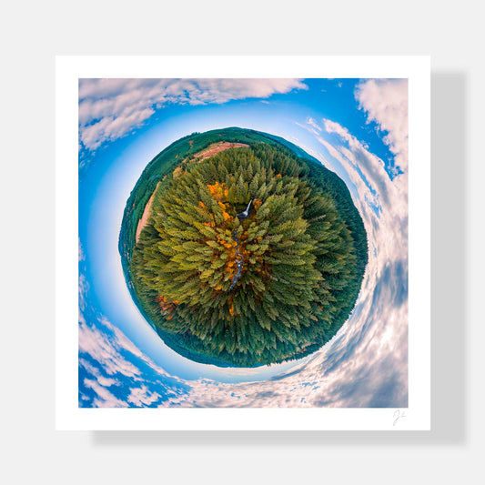 Lil' Planets 8x8" (Small) / Print Only North Silver Falls (2021) - Signed Archival Print