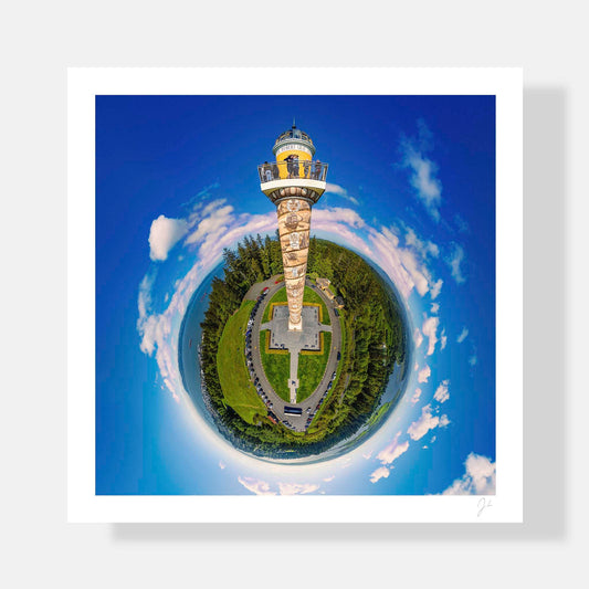 Lil' Planets 8x8" (Small) / Print Only The Astoria Column (2024) - Signed Archival Print