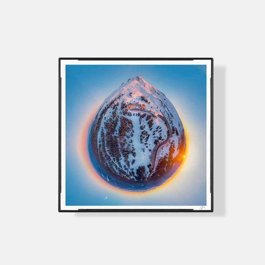 Lil' Planets Mt. Hood (2025) - Magnetic Mini Framed Signed Print