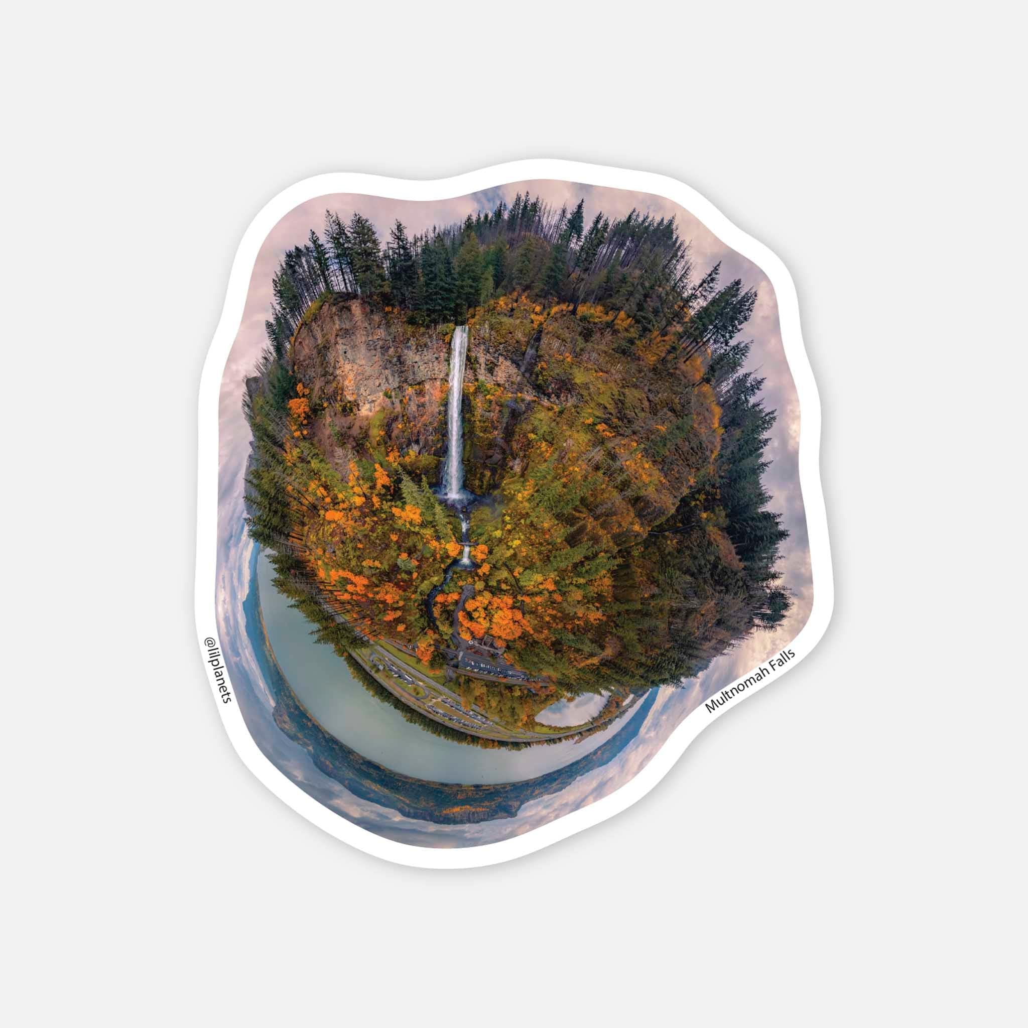Multnomah Falls Sticker Multnomah Falls (2023) - Die-cut Vinyl Sticker – Lil' Planets