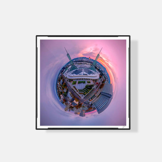 Lil' Planets Oregon Convention Center (2023) - Magnetic Mini Framed Signed Print