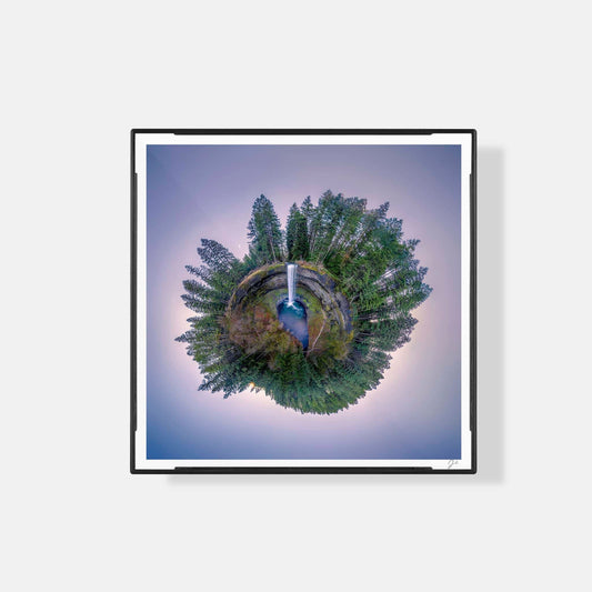 Lil' Planets South Silver Falls (2023) - Magnetic Mini Framed Signed Print