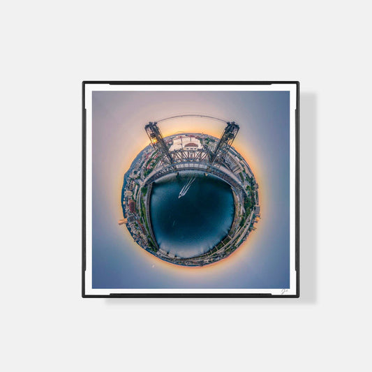 Lil' Planets Steel Bridge (2021) - Magnetic Mini Framed Signed Print