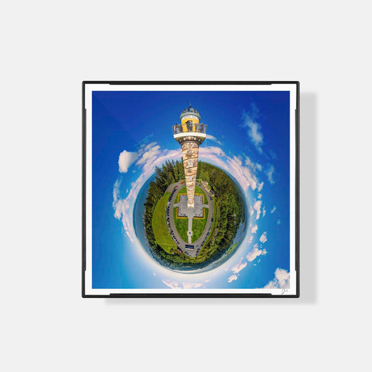 Lil' Planets The Astoria Column (2024) - Magnetic Mini Framed Signed Print