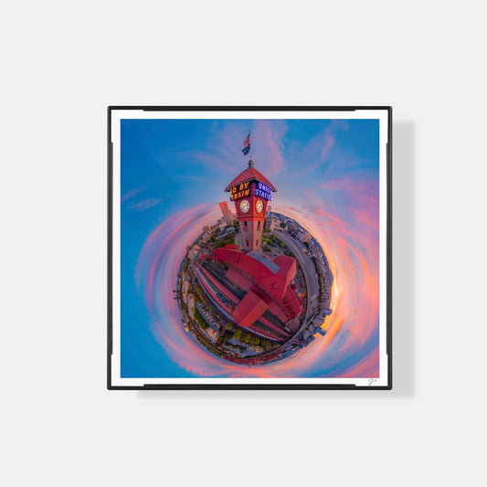 Lil' Planets Union Station Portland (2024) - Magnetic Mini Framed Signed Print