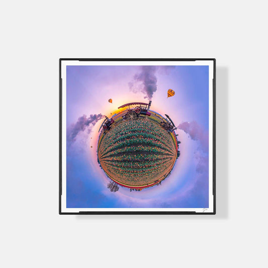 Lil' Planets Wooden Shoe Tulip Festival (2022) - Magnetic Mini Framed Signed Print